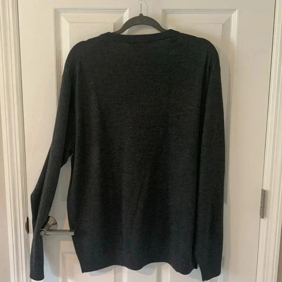 Hart Schaffner Marx Charcoal Gray Merino Wool Sweater Size XL - Picture 5 of 8